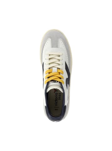 Victoria Leder-Sneaker Blau