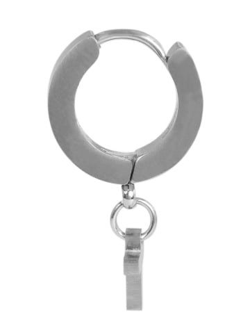 Adeliás Unisex Anhänger – Kreuz Gravuranhänger aus Edelstahl in silber