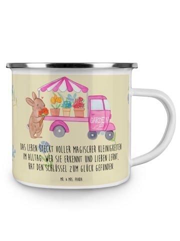 Mr. & Mrs. Panda Kaffeebecher Osterhase Blumenwagen mit Spruch in Blumig