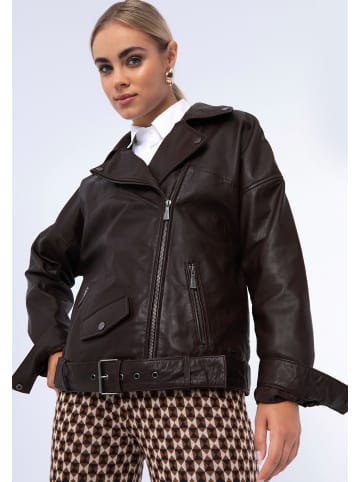 Wittchen Natural leather jacket in Dark brown