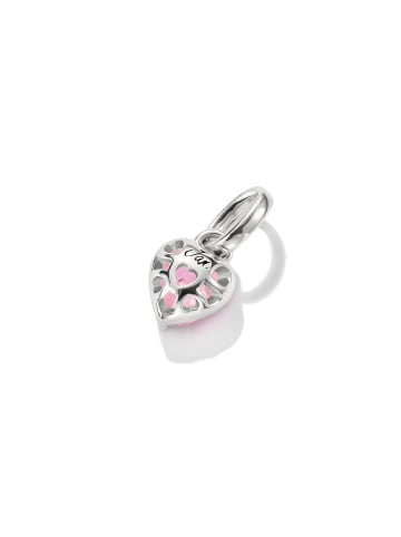 Thomas Sabo Charm-Anhänger Herz Geburtsstein Januar Connect in silber, pink