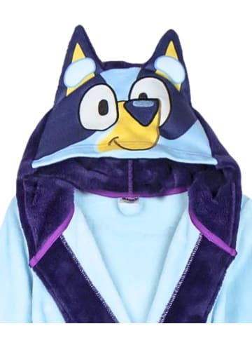 Cerda Kinder Bademantel mit Kapuze Bluey in Hellblau