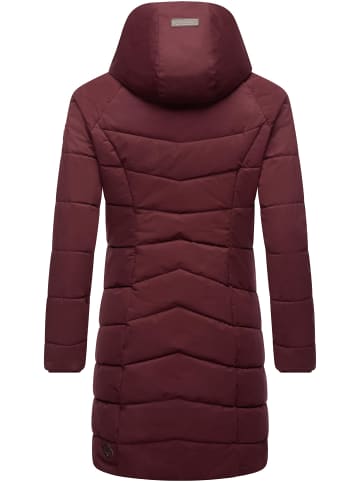 ragwear Steppmantel Dizzie Coat in Wine Red