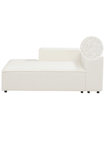 Beliani Chaiselongue ARDAL in Weiß/Schwarz - (W) 119 x (H) 68 x (L) 180 cm