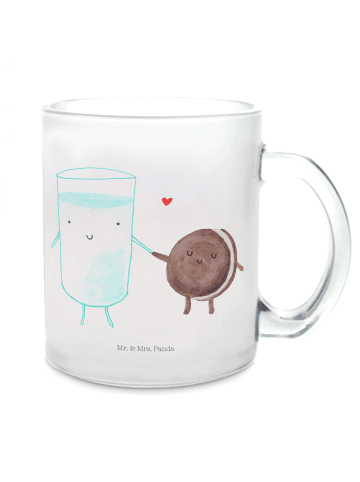 Mr. & Mrs. Panda Tee Tasse Milch Keks ohne Spruch in Transparent