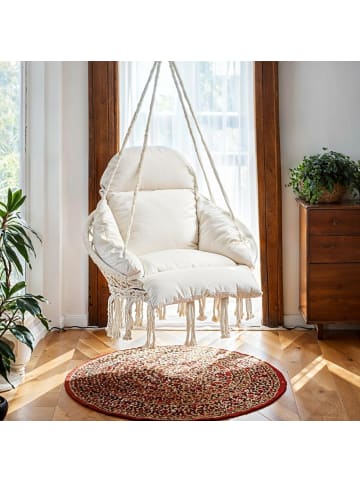 SONGMICS Hängesessel Sognia in Weiß - (B)69.5 x (H)124 x (T)76 cm