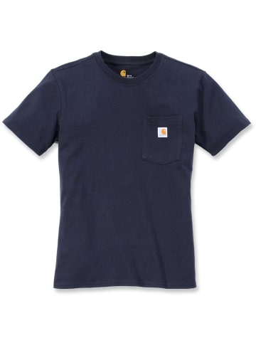 CARHARTT  Shirt "Workw. Pocket S/S 103067" in Blau