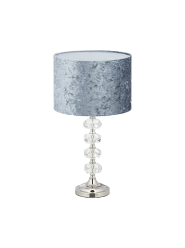 Tischleuchte in Grau/ Silber - (H)48 x Ø26 cm