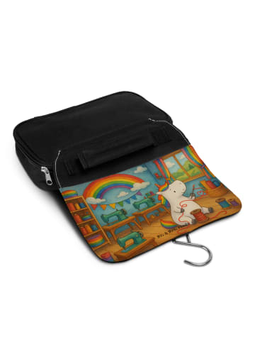 Mr. & Mrs. Panda Schminktasche Einhorn Näherin Design ohne Spruch in Weiß