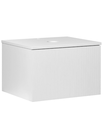 Beliani Waschbeckenunterschrank ALZIRA in Weiß - (W) 60 x (H) 40 x (L) 52 cm