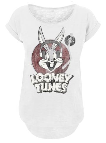 F4NT4STIC Long Cut T-Shirt Looney Tunes Bugs Bunny' in weiß