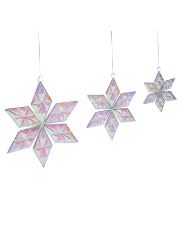 Beliani 3er-Set LED Deko RENSJON in Bunt