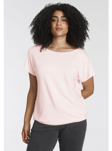 H.I.S. T-Shirt in anthrazit-rosa