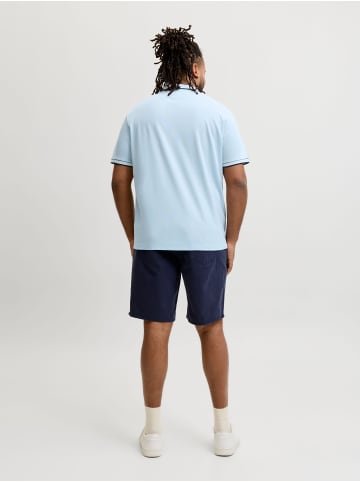 JACK & JONES PLUS Poloshirt in Omphalodes