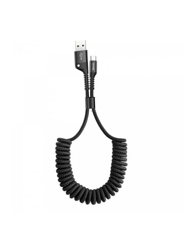 Baseus Baseus Fish Eye Ladekabel Datenkabel USB-A zu USB-C in Schwarz