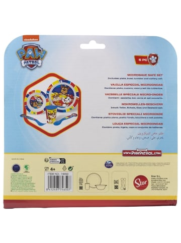 Paw Patrol Teller-Set Mikrowellengeeignet 5-teiliges Kindergeschirr