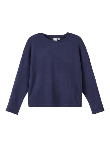 name it Mädchen Strickpullover Dark Sapphire-116