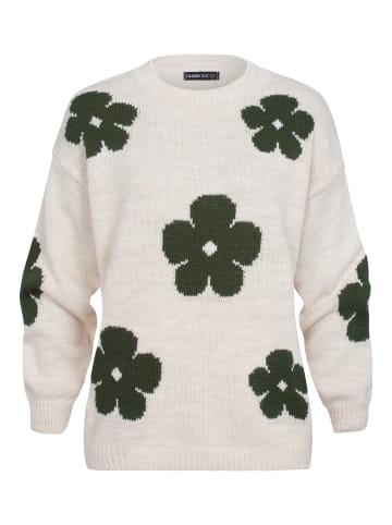 Cloud5ive Cloud5ive Gestrickter Rundhalsausschnitt in beige multi