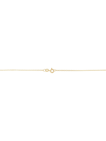 Adeliás Damen Halskette mit Anhänger – Herz aus 925 Silber in gold