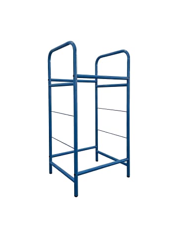 relaxdays Reifenregal in Blau - (B)53 x (H)106 x (T)46 cm