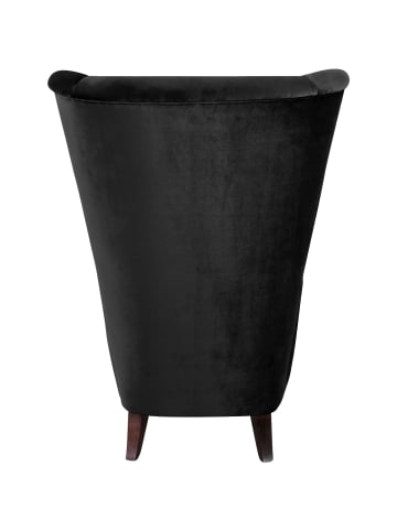 others HOCHLEHNSESSEL Kailey Bezug Samtvelours Buche nussbaum dunkel / schwarz