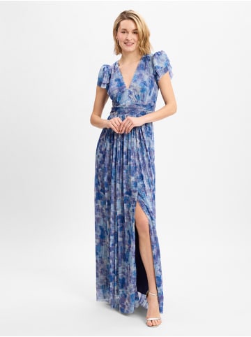 SWING Abendkleid in blau silber - 0001