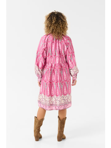 Cream Kleid CRAmina Feminine in Pink Paisley Border