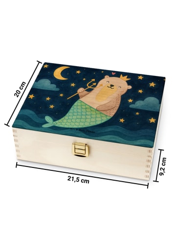 Mr. & Mrs. Panda Tee Box Wassermann Astrologie Design ohne Spruch in Weiß