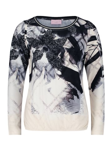 Betty Barclay Printshirt mit Gummizug in Schwarz/Beige