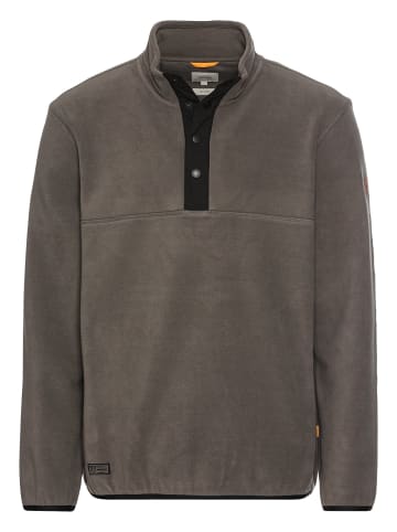 Camel Active Fleece Troyer aus recyceltem Material in Grau