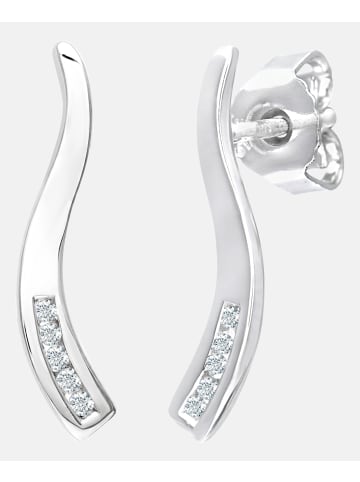 Diamant L'éternel Ohrhänger aus 375 Weißgold mit Diamant gedreht