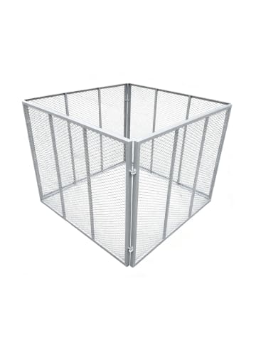 relaxdays Komposter in Grau - (B)100 x (H)80 x (T)100 cm