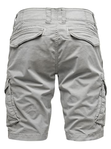 Humy Chino Bermuda Shorts mit Cargo-Taschen A&S in Hellgrau