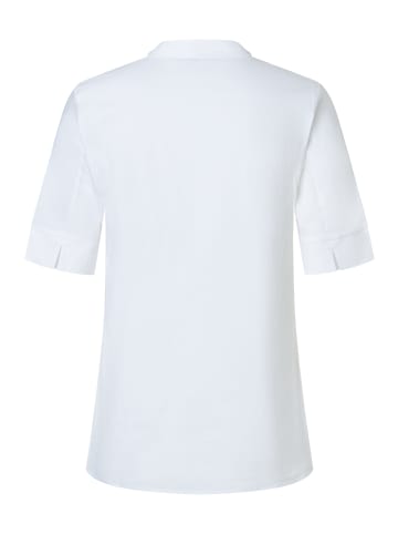 More & More leicht taillierte Stretch-Schlupf-Halbarmbluse in white