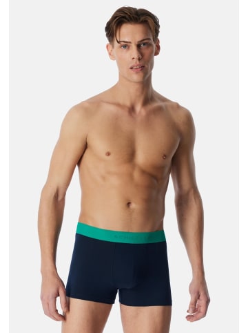 Schiesser Retro Short / Pant 95/5 Cotton in Blau / türkis