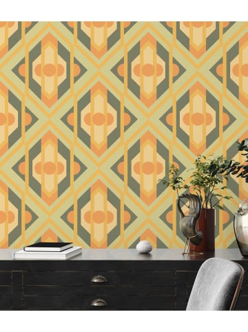 A.S. Création Tapete Retro Look in Grün-Gelb 