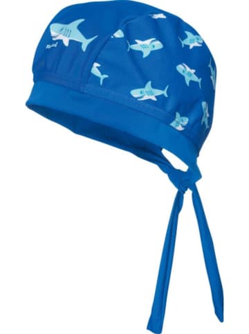 Playshoes Kinder Mütze "UV-Schutz Kopftuch Hai" in Blau