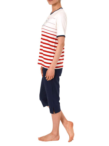 NORMANN Capri Pyjama kurzarm - 54303 in rot