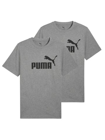 Puma T-Shirt 2er Pack in Grau