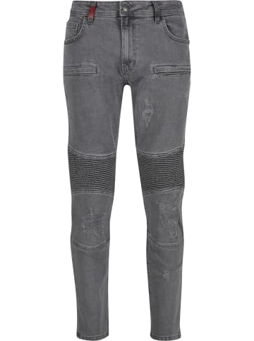2Y Premium 2Y Premium Oscar Ripped Slim Fit Jeans in washed grey