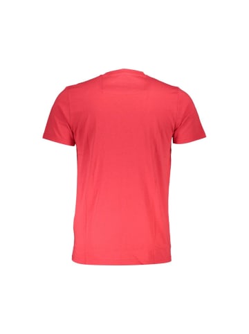 cavalli CLASS Rotes Baumwoll-T-Shirt