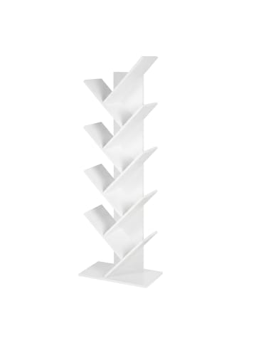 VASAGLE Standregal Custos in Weiß - (B)50 x (H)141.5 x (T)25 cm