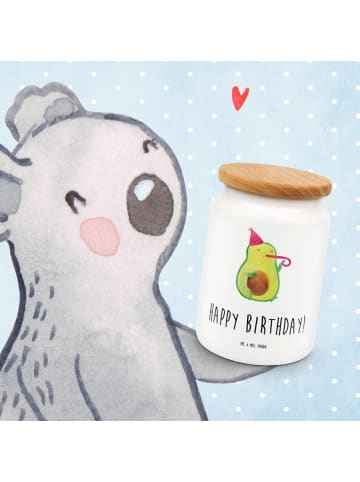 Mr. & Mrs. Panda Vorratsdose Avocado Geburtstag mit Spruch in Weiß