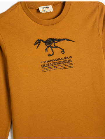 KOTON T-shirt in Kamelfeder