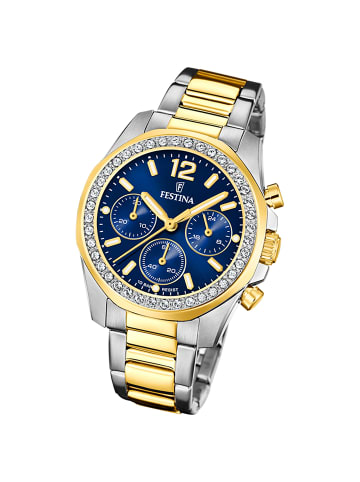 Festina Analog-Armbanduhr Festina Boyfriend silber, gold mittel (ca. 38mm)