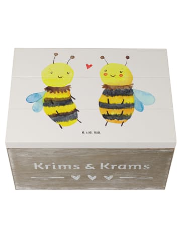 Mr. & Mrs. Panda Aufbewahrungsbox Biene Verliebt ohne Spruch in Weiß