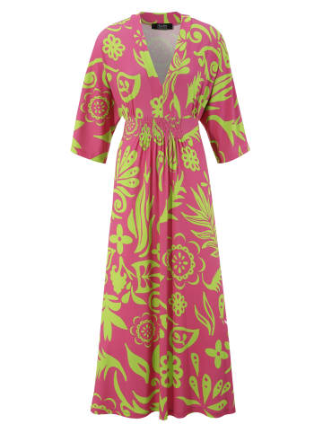Aniston SELECTED Maxikleid in pink-apfelgrün