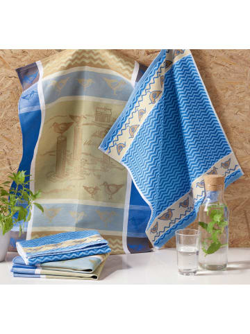 Kracht Jacquard, Halbleinen, Leinen / Halbleinen Geschirrtuch 3er-Pack in Möven