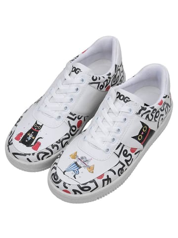 Dogo Dice Sneakers - Cat and Mouse in Weiß