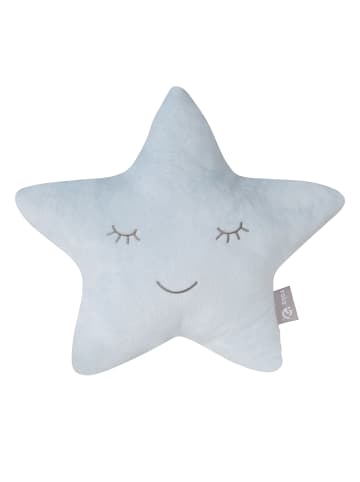 roba Style' Kuschelkissen Stern Hellblau / Sky – flauschig fürs Kinderzimmer